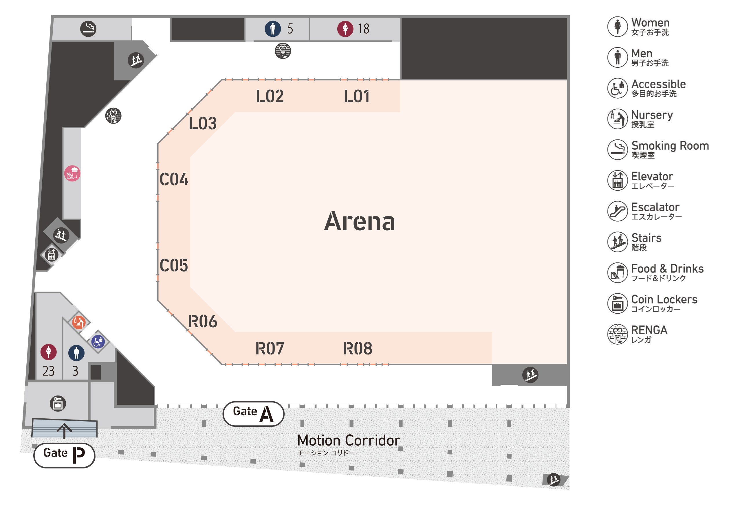 1F フロアマップ